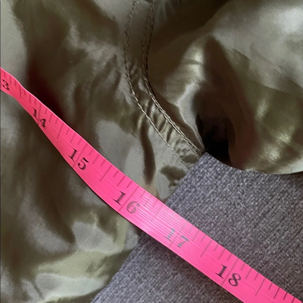 Janie & Jack Olive Green Hooded Jacket with removable Faux Fur Trim